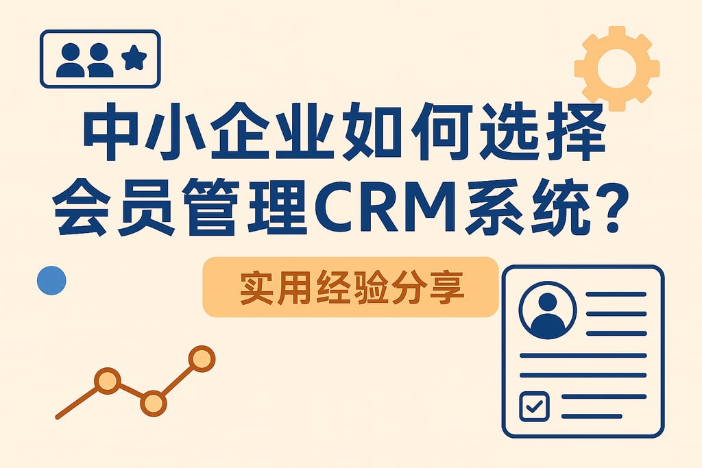 中小企业如何选择会员管理CRM系统？实用经验分享