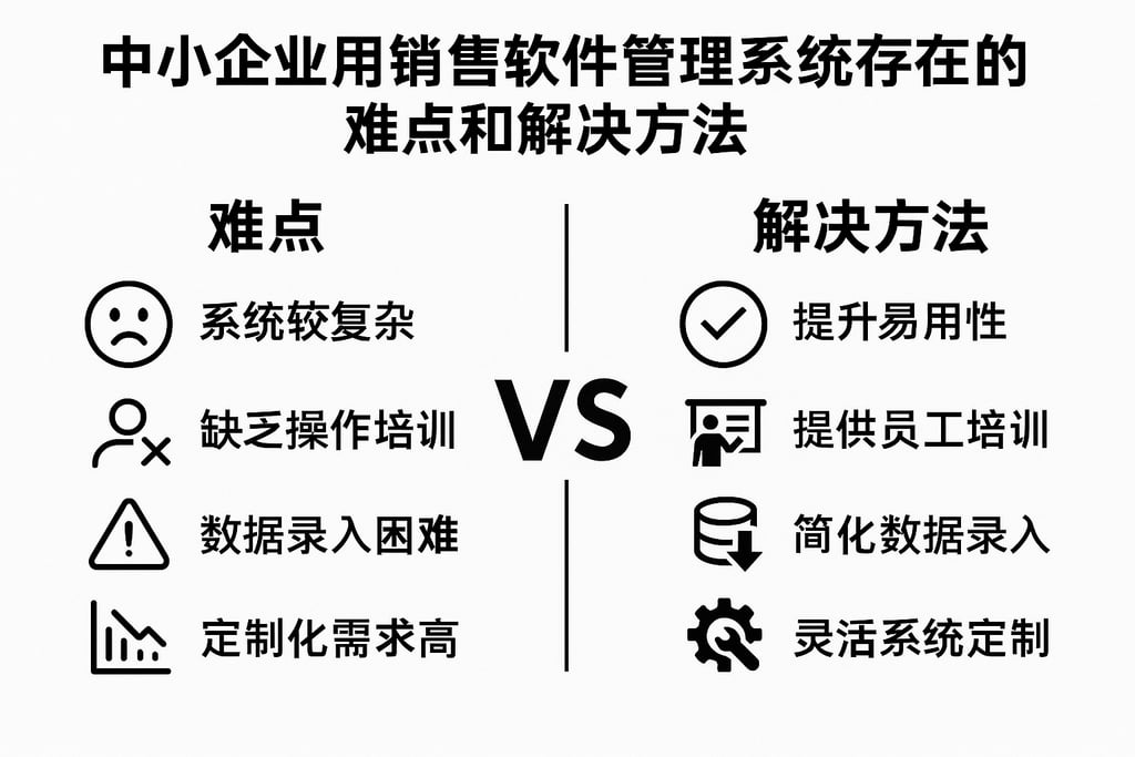 中小企业用销售软件管理系统存在哪些难点和解决方法