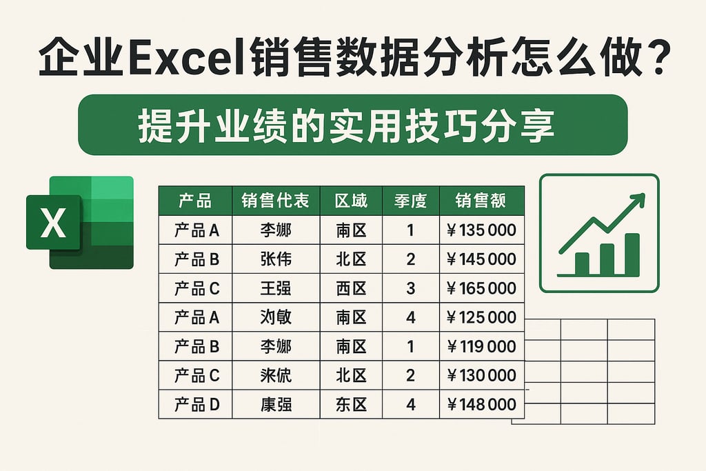 企业Excel销售数据分析怎么做？提升业绩的实用技巧分享