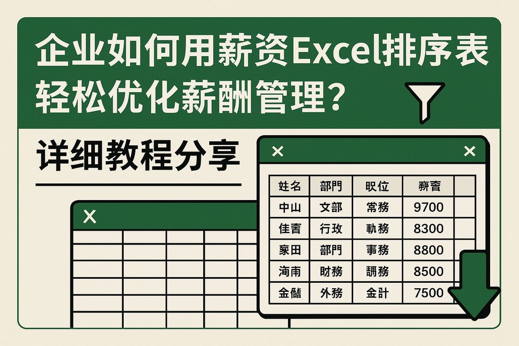企业如何用薪资Excel排序表轻松优化薪酬管理？详细教程分享