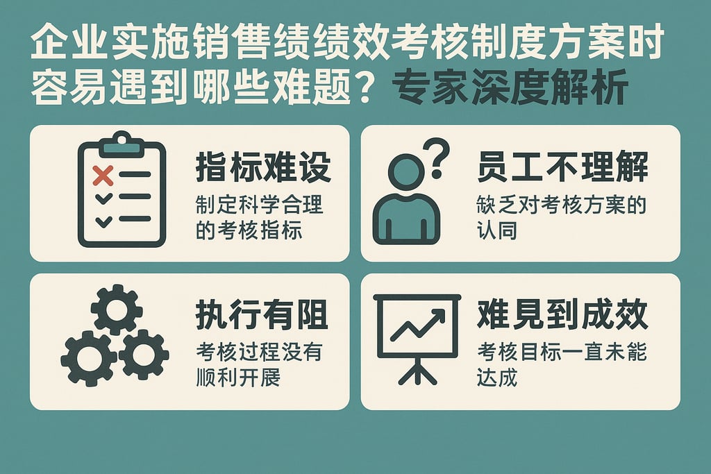 企业实施销售绩效考核制度方案时容易遇到哪些难题？专家深度解析