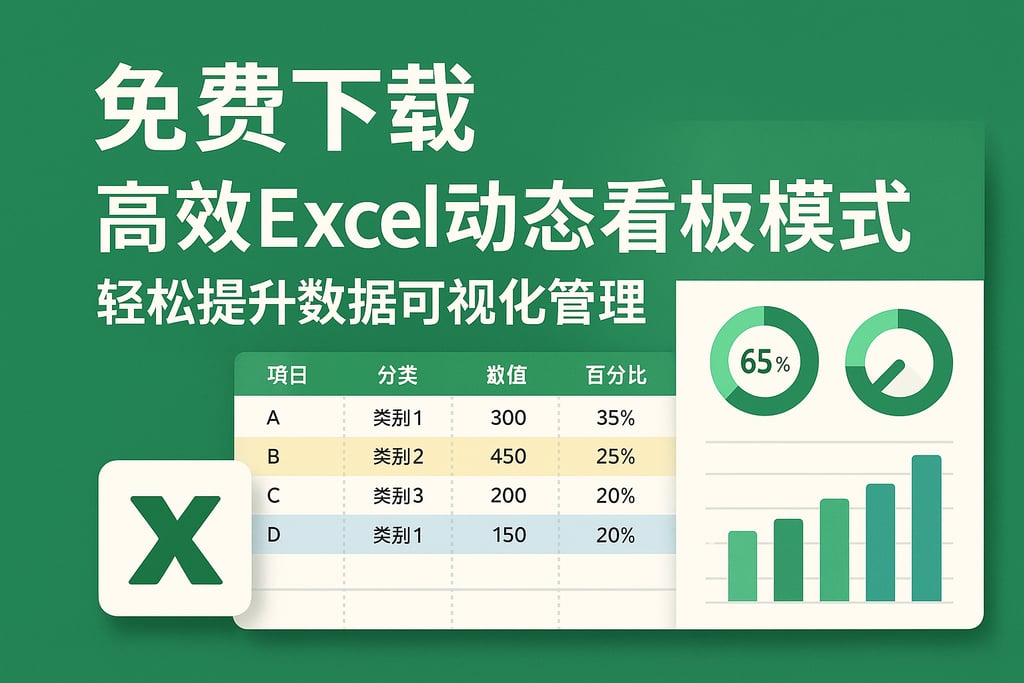 免费下载高效Excel动态看板模板，轻松提升数据可视化管理