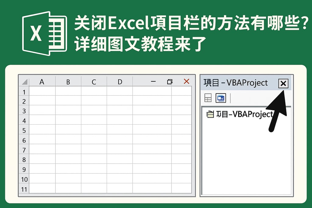 关闭Excel项目栏的方法有哪些？详细图文教程来了