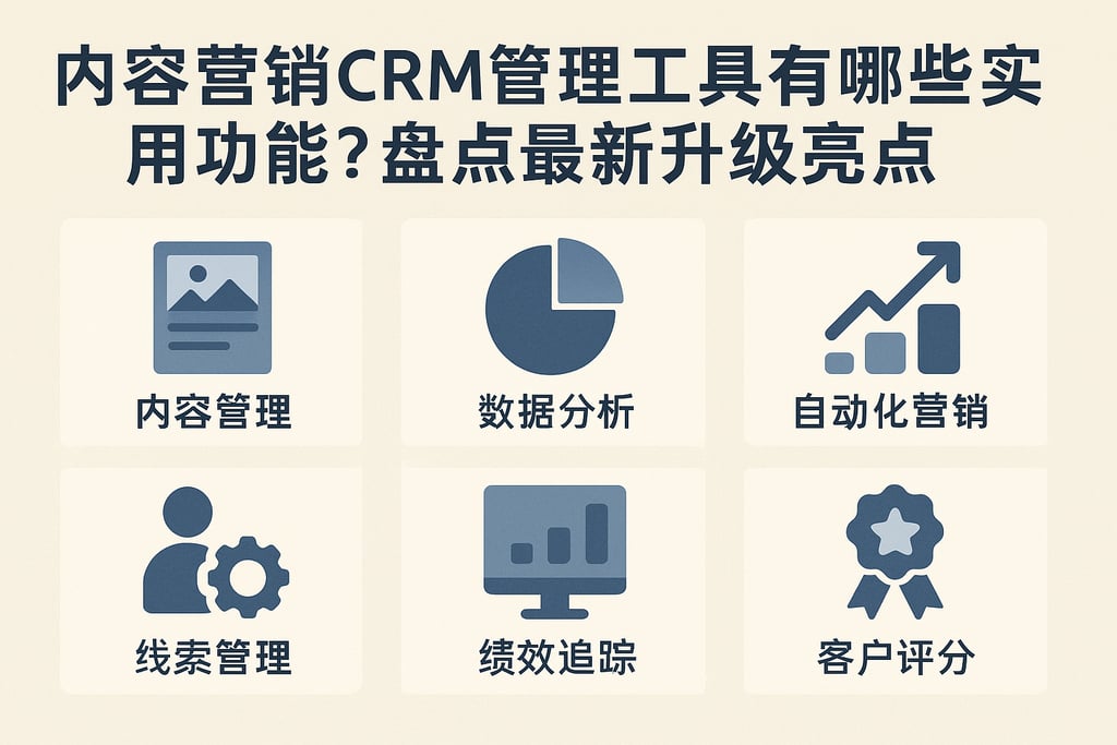 内容营销CRM管理工具有哪些实用功能？盘点最新升级亮点