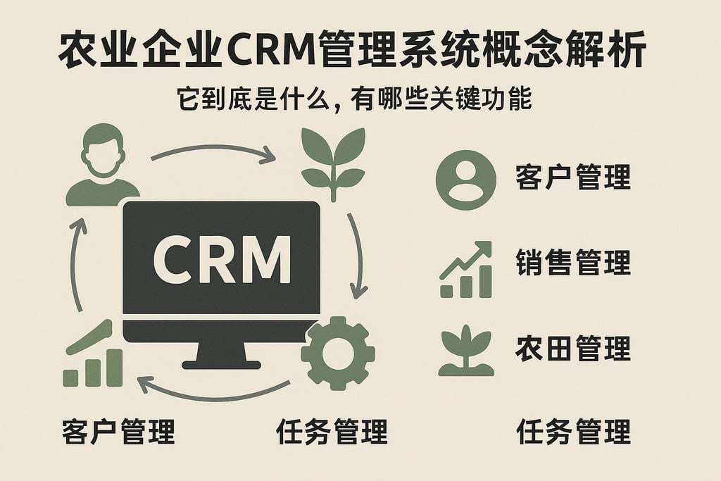 农业企业CRM管理系统概念解析：它到底是什么，有哪些关键功能