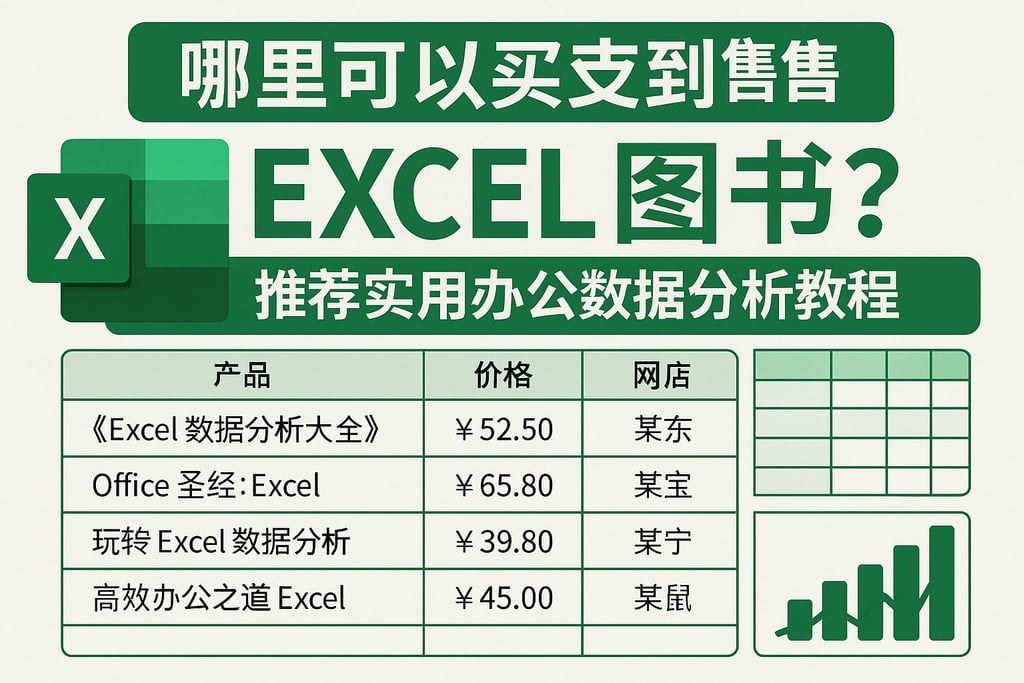 哪里可以买到销售excel图书？推荐实用办公数据分析教程