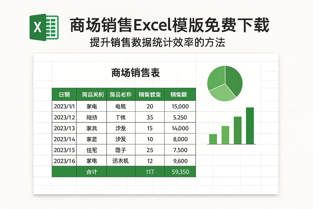 商场销售excel模板免费下载，提升销售数据统计效率的方法