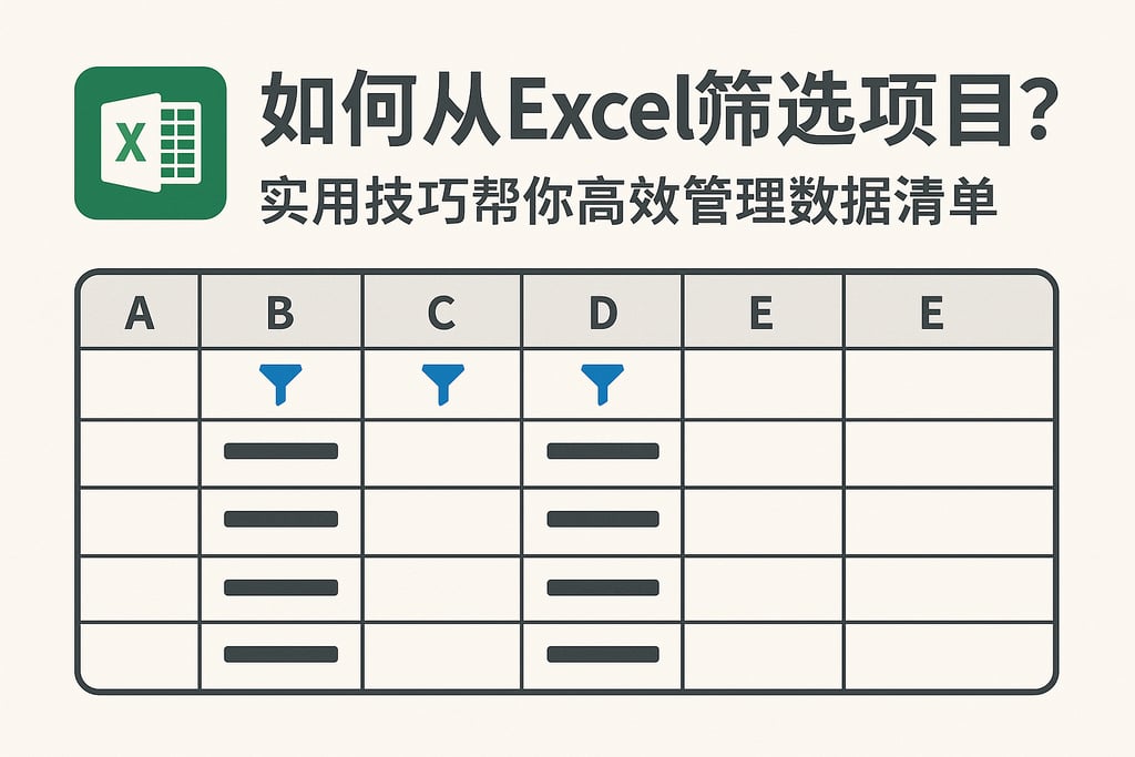 如何从Excel筛选项目？实用技巧帮你高效管理数据清单