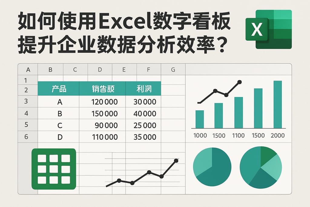 如何使用Excel数字看板提升企业数据分析效率？