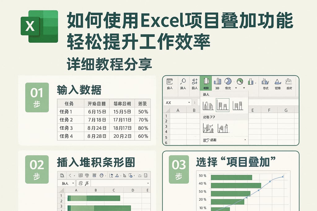 如何使用Excel项目叠加功能轻松提升工作效率，详细教程分享