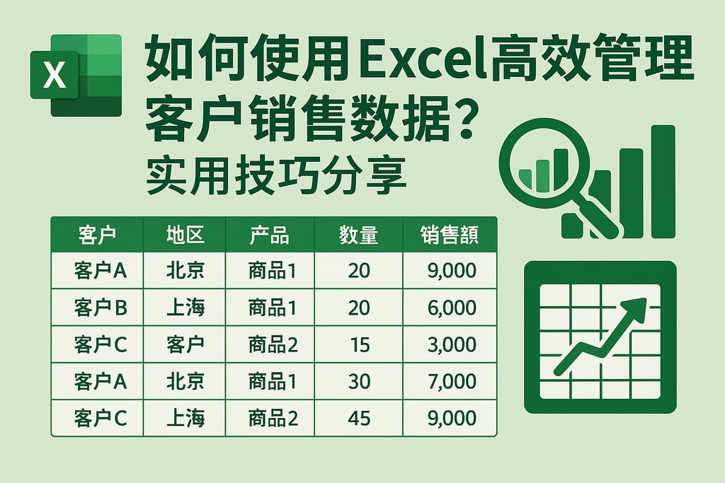 如何使用Excel高效管理客户销售数据？实用技巧分享