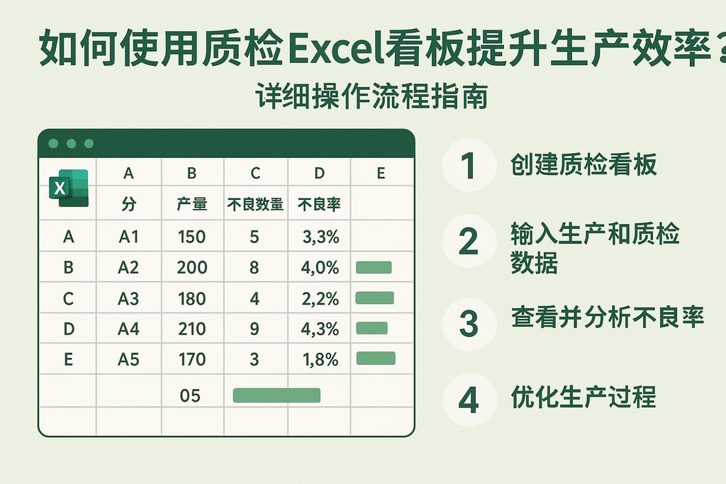 如何使用质检Excel看板提升生产效率？详细操作流程指南