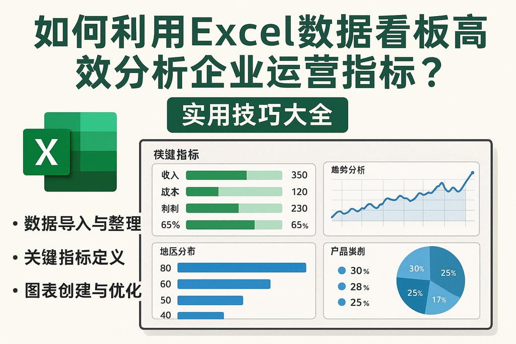 如何利用Excel数据看板高效分析企业运营指标？实用技巧大全