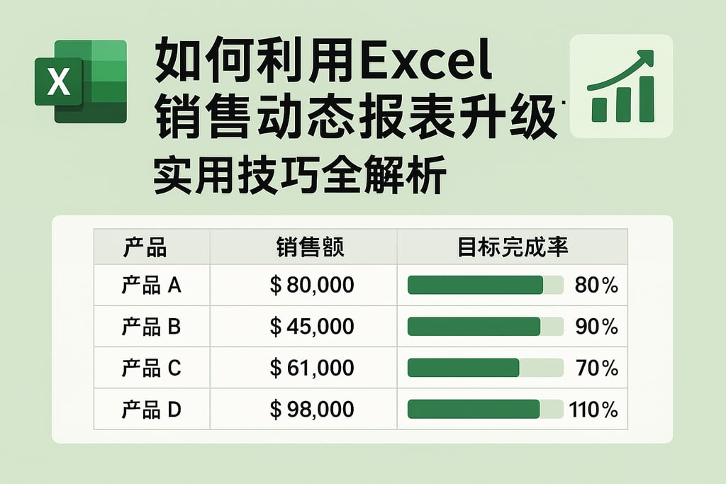 如何利用Excel销售动态报表提升业绩？实用技巧全解析