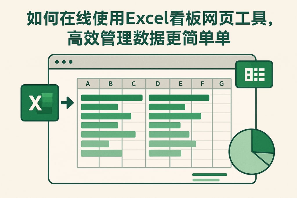 如何在线使用excel看板网页工具，高效管理数据更简单