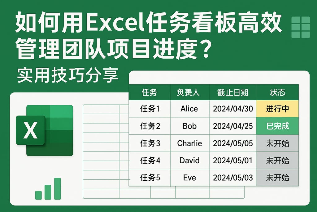 如何用Excel任务看板高效管理团队项目进度？实用技巧分享
