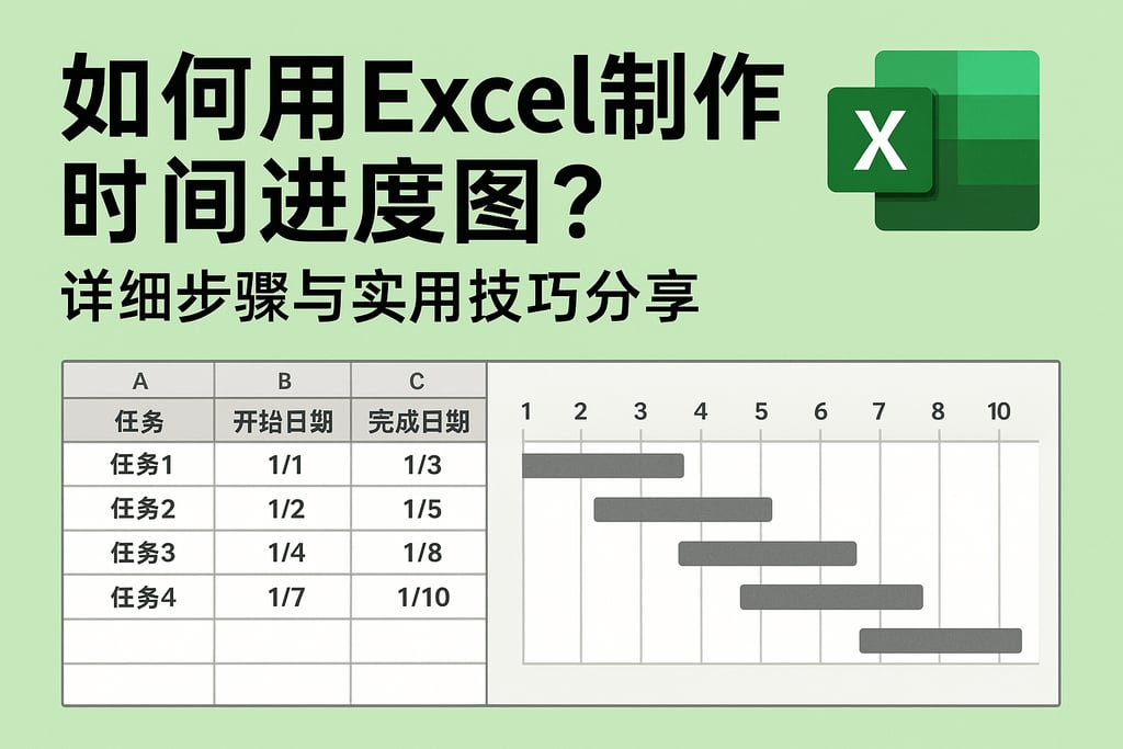 如何用Excel制作时间进度图？详细步骤与实用技巧分享