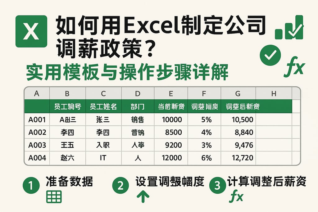 如何用Excel制定公司调薪政策？实用模板与操作步骤详解
