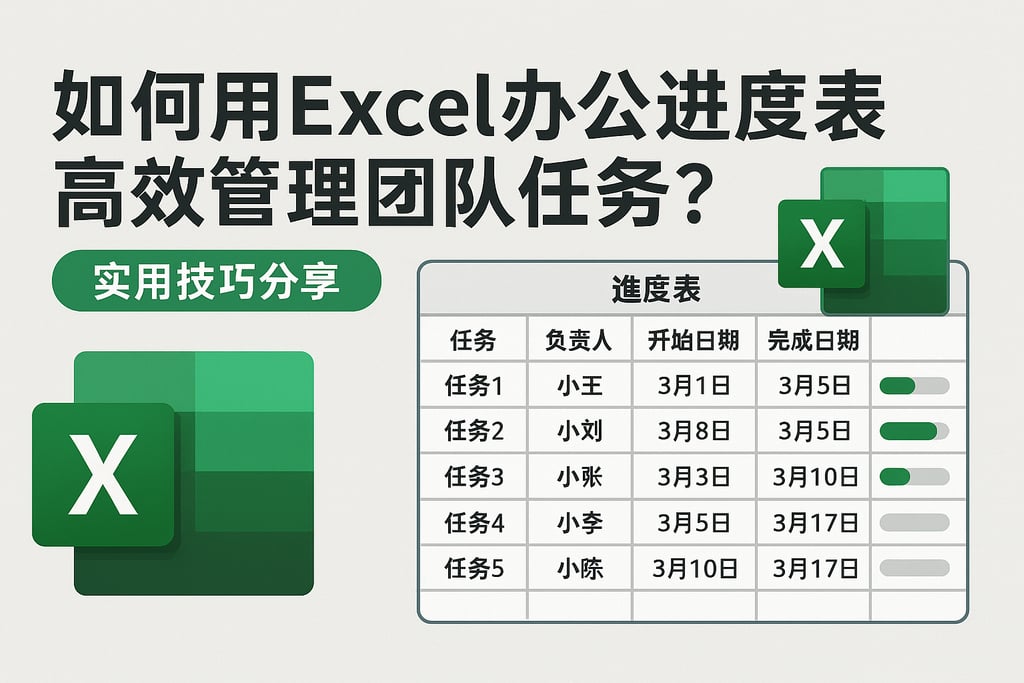 如何用Excel办公进度表高效管理团队任务？实用技巧分享
