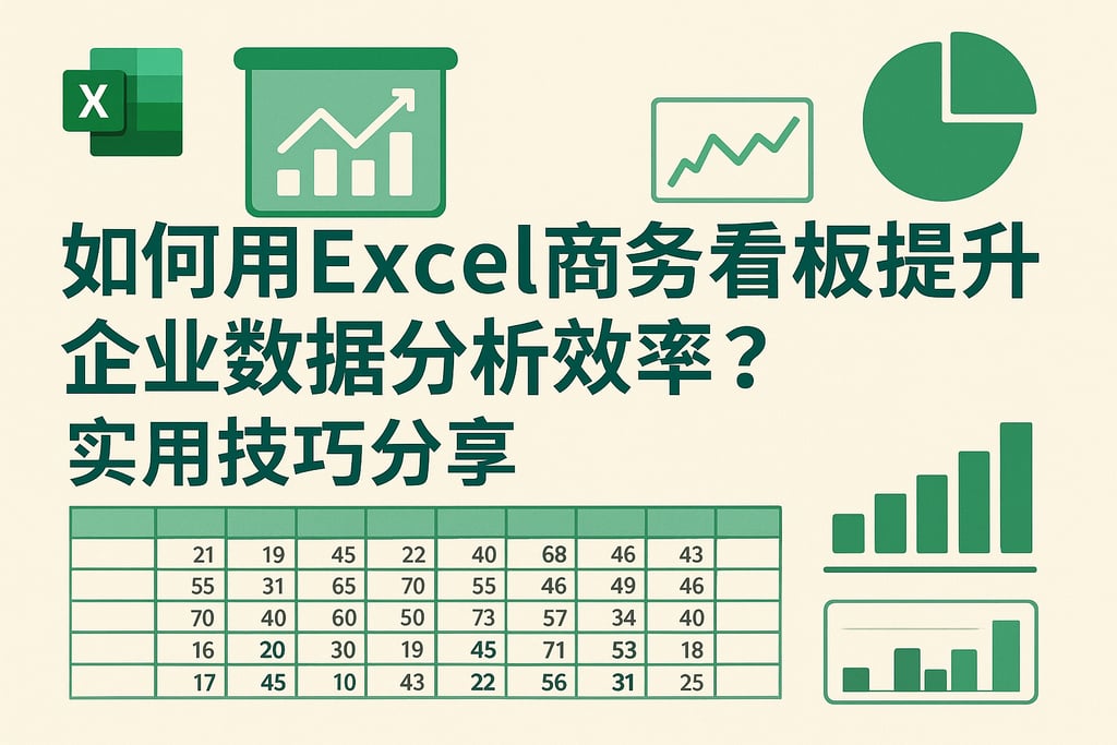 如何用Excel商务看板提升企业数据分析效率？实用技巧分享