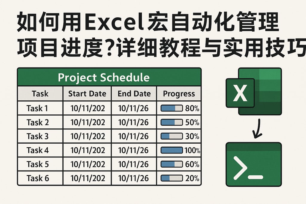 如何用Excel宏自动化管理项目进度？详细教程与实用技巧
