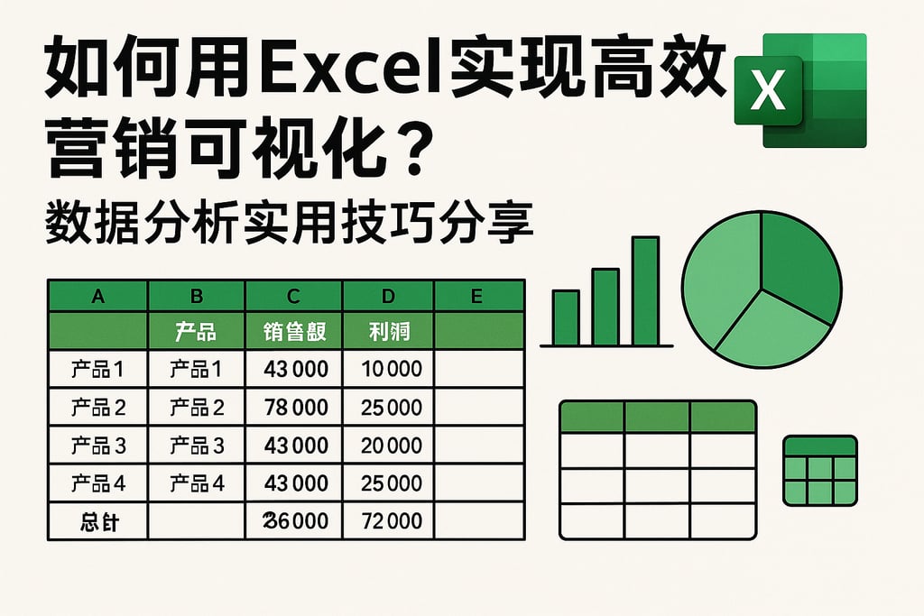 如何用Excel实现高效营销可视化？数据分析实用技巧分享