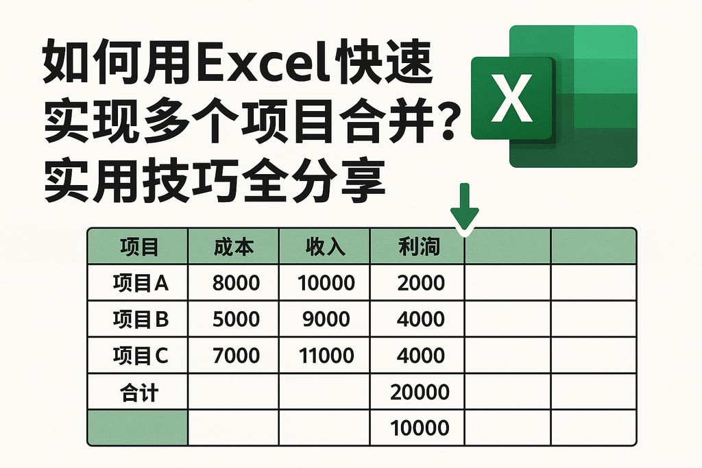 如何用Excel快速实现多个项目合并？实用技巧全分享