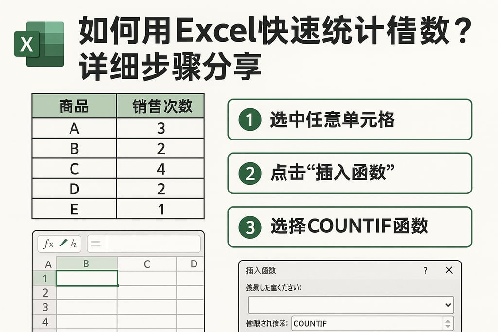 如何用Excel快速统计销售次数？详细步骤分享