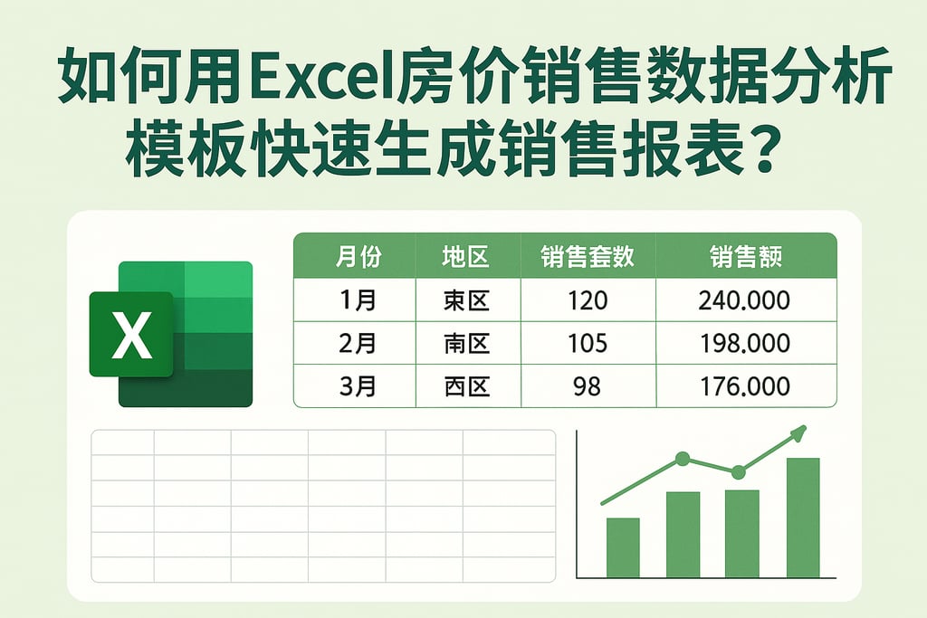 如何用Excel房价销售数据分析模板快速生成销售报表？