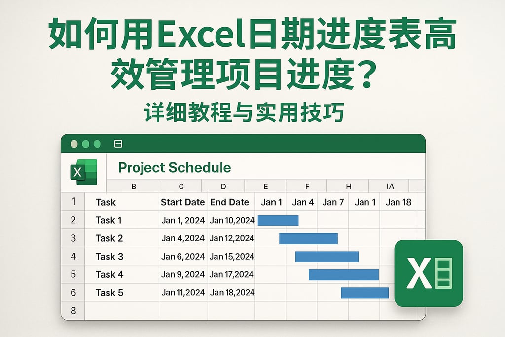 如何用Excel日期进度表高效管理项目进度？详细教程与实用技巧