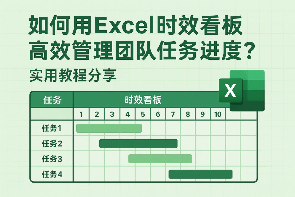 如何用Excel时效看板高效管理团队任务进度？实用教程分享