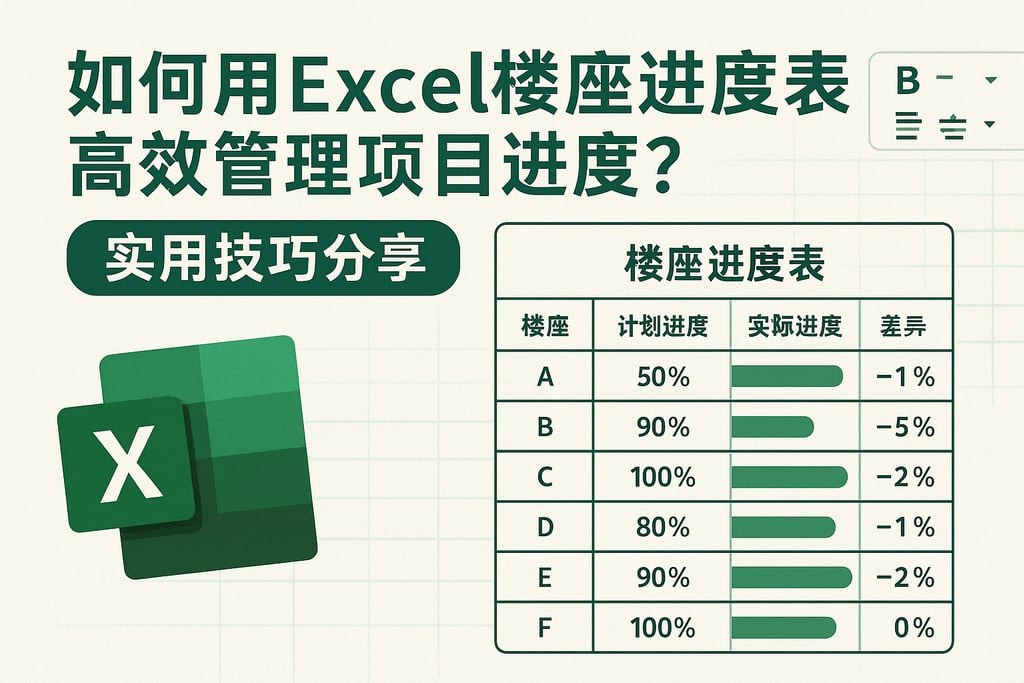 如何用Excel楼座进度表高效管理项目进度？实用技巧分享