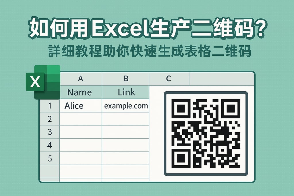 如何用Excel生产二维码？详细教程助你快速生成表格二维码