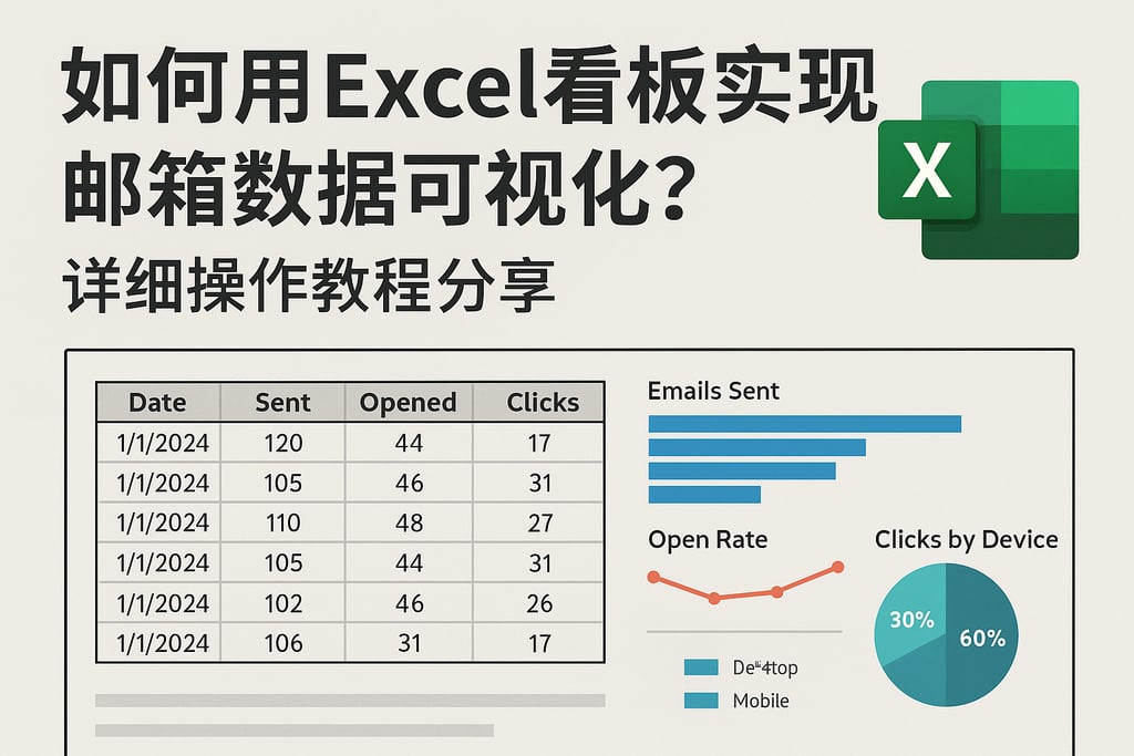 如何用Excel看板实现邮箱数据可视化？详细操作教程分享