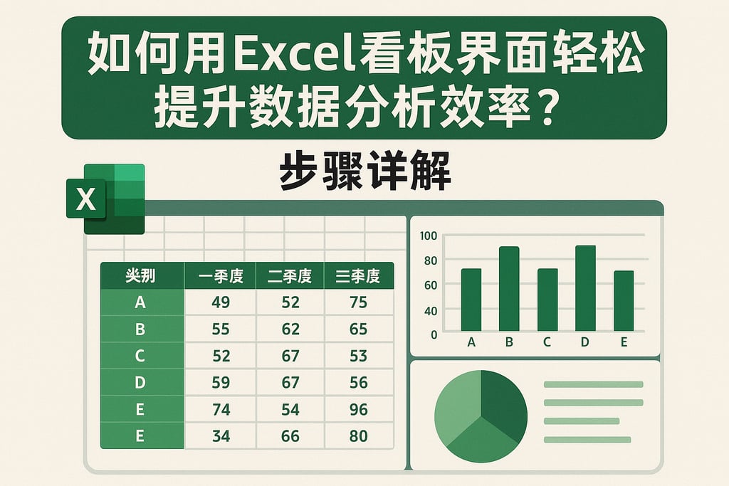 如何用Excel看板界面轻松提升数据分析效率？步骤详解