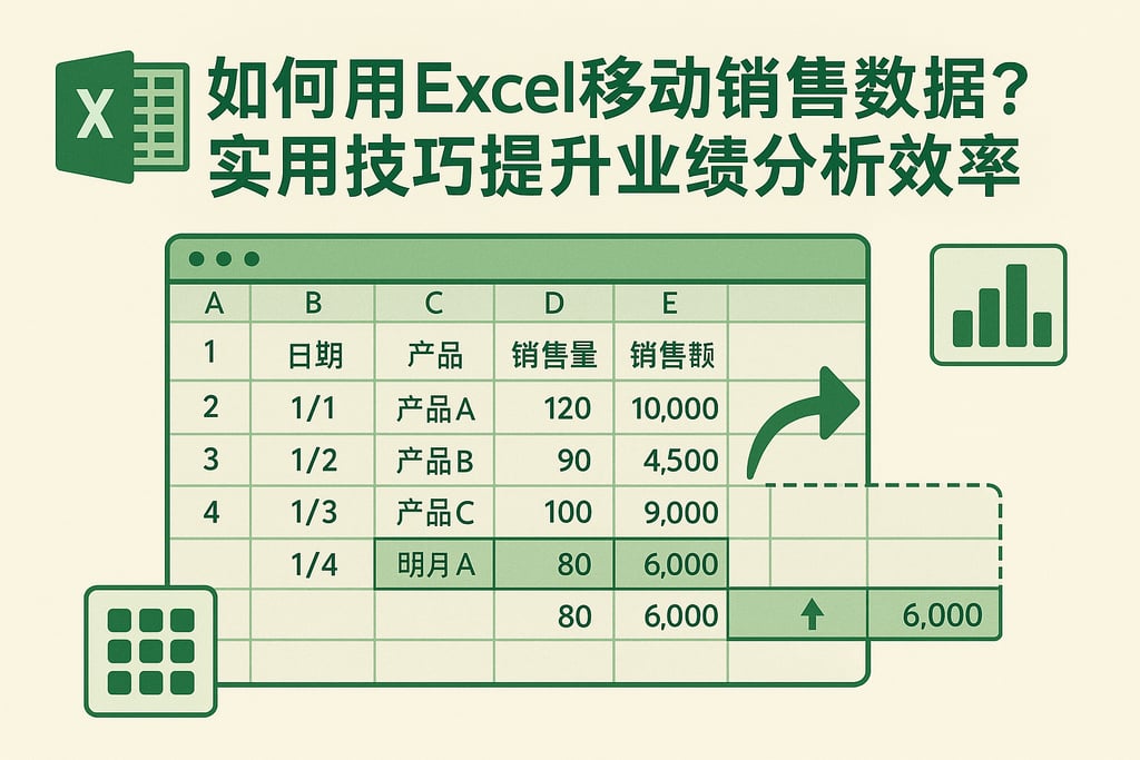 如何用Excel移动销售数据？实用技巧提升业绩分析效率