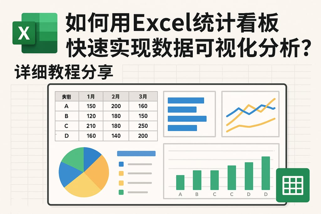 如何用Excel统计看板快速实现数据可视化分析？详细教程分享