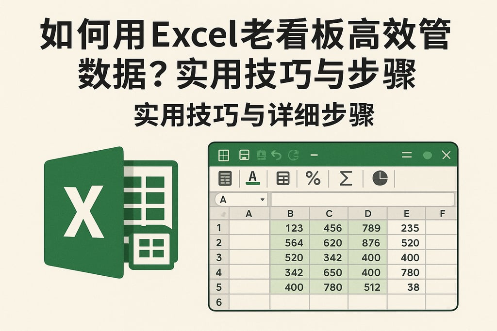 如何用Excel老看板高效管理数据？实用技巧与步骤详解