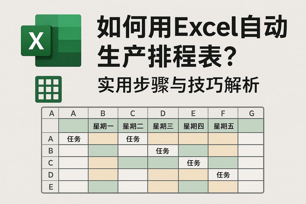 如何用Excel自动生产排程表？实用步骤与技巧解析