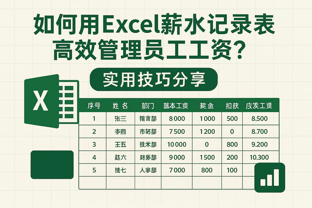 如何用Excel薪水记录表高效管理员工工资？实用技巧分享