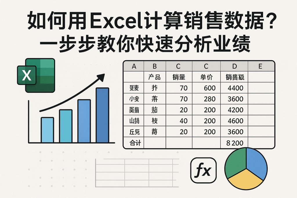 如何用Excel计算销售数据？一步步教你快速分析业绩