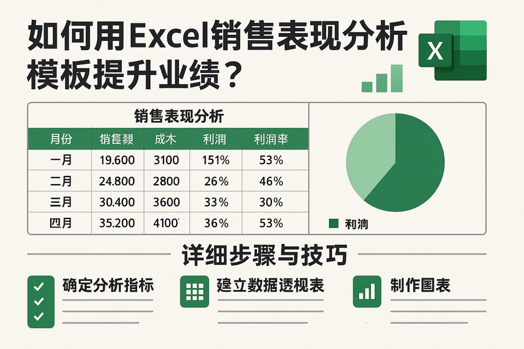 如何用Excel销售表现分析模板提升业绩？详细步骤与技巧