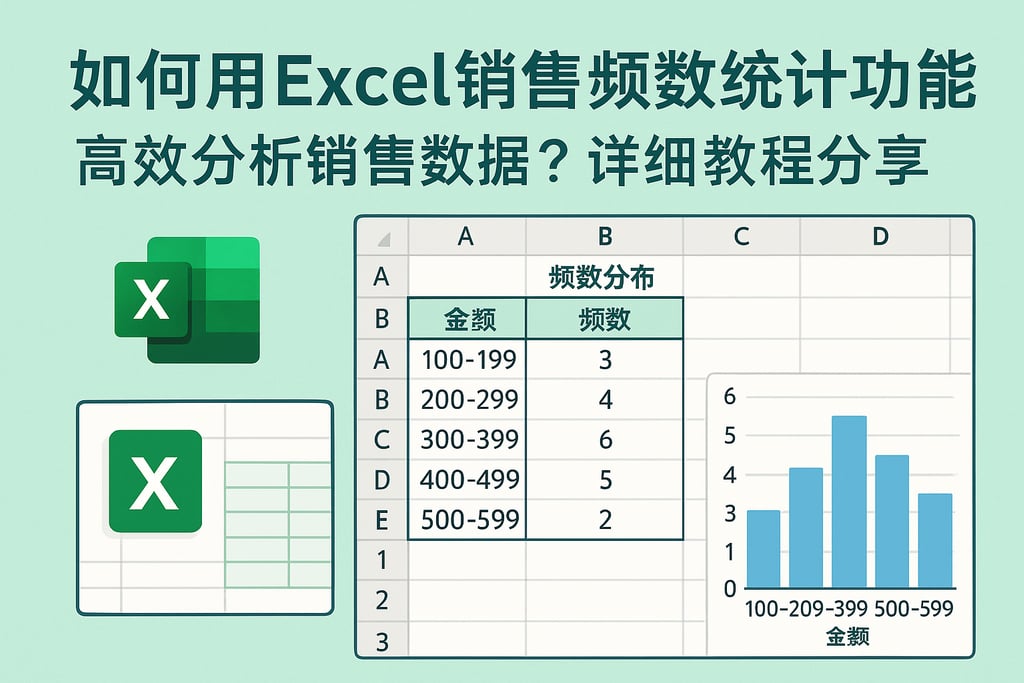 如何用Excel销售频数统计功能高效分析销售数据？详细教程分享