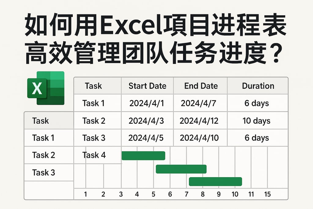 如何用Excel项目进程表高效管理团队任务进度？
