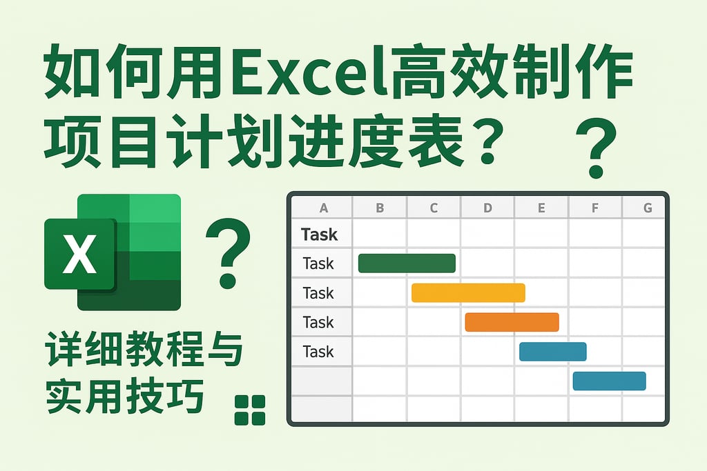 如何用Excel高效制作项目计划进度表？详细教程与实用技巧