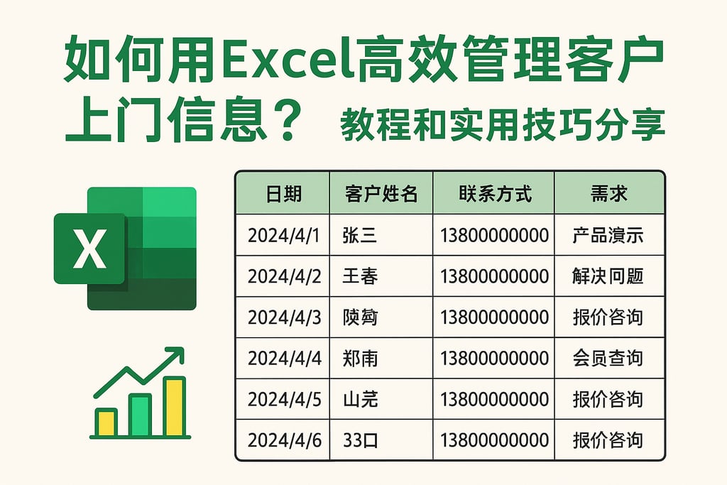 如何用Excel高效管理客户上门信息？教程和实用技巧分享