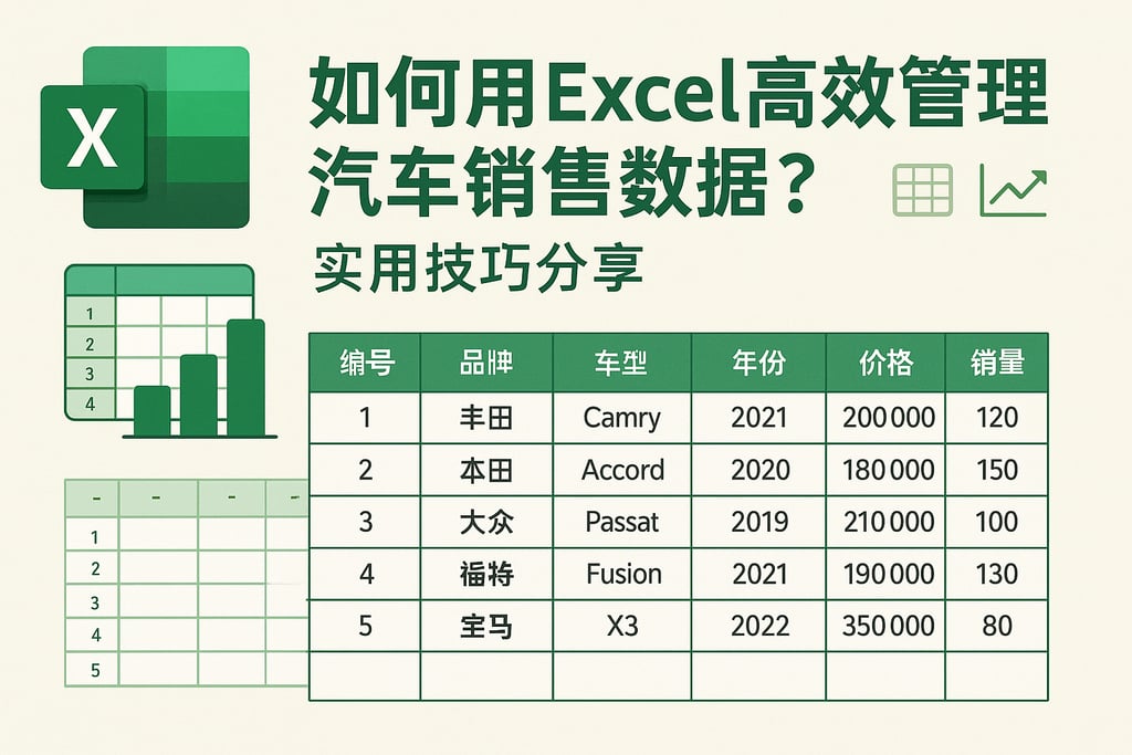 如何用Excel高效管理汽车销售数据？实用技巧分享