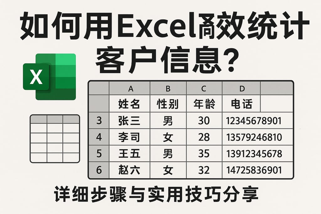 如何用Excel高效统计客户信息？详细步骤与实用技巧分享