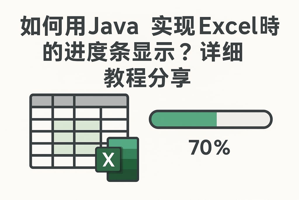 如何用Java实现excel导入时的进度条显示？详细教程分享