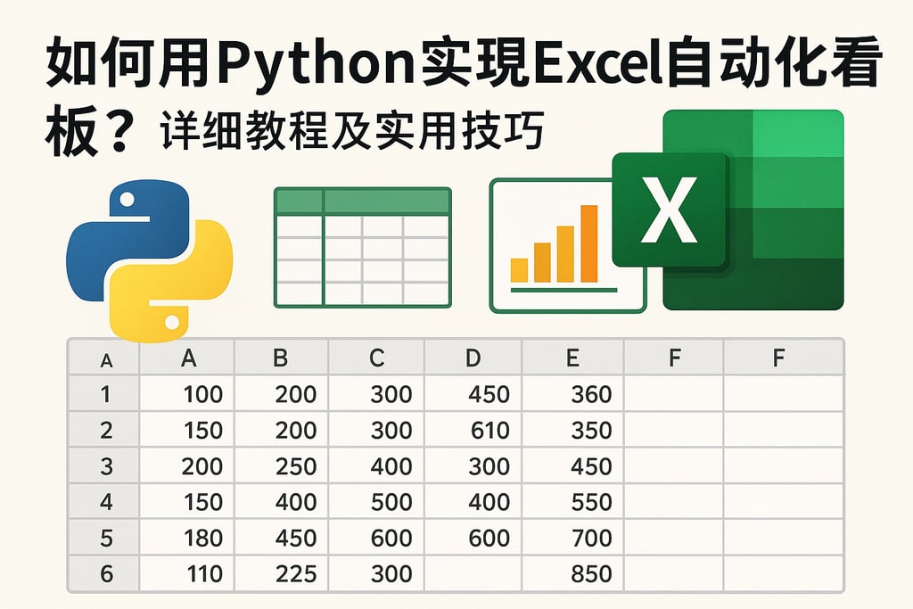 如何用Python实现Excel自动化看板？详细教程及实用技巧
